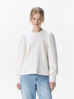 Shirt Object ObjAndrea L/S O-Neck Top White Sand