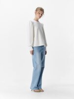Shirt Object ObjAndrea L/S O-Neck Top White Sand