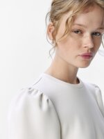Shirt Object ObjAndrea L/S O-Neck Top White Sand