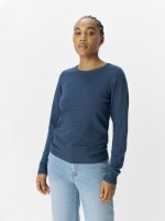 Pullover Object OBJThess L/S O-Neck Knit Dark Denim/Melange