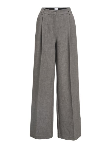 Hose Object OBJIvy Wide Pant Dark Grey Melange