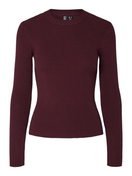 Pullover Pieces PCMira LS O-Neck Knit Tawny Port