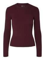 Pullover Pieces PCMira LS O-Neck Knit Tawny Port