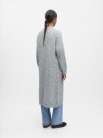 Cardigan Object ObjMilu Long Knit Medium Grey Melange