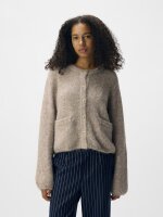 Cardigan Object ObjSaggia L/S Knit Humus/Melange