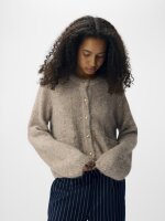 Cardigan Object ObjSaggia L/S Knit Humus/Melange