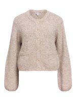Cardigan Object ObjSaggia L/S Knit Humus/Melange