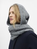 Balaklava Object OBJMilu Scarf Knit Balaclava Medium Grey