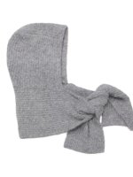 Balaklava Object OBJMilu Scarf Knit Balaclava Medium Grey