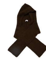 Balaklava Object OBJMilu Scarf Knit Balaclava Seal Brown