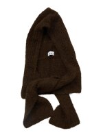 Balaklava Object OBJMilu Scarf Knit Balaclava Seal Brown