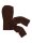 Balaklava Object OBJMilu Scarf Knit Balaclava Seal Brown