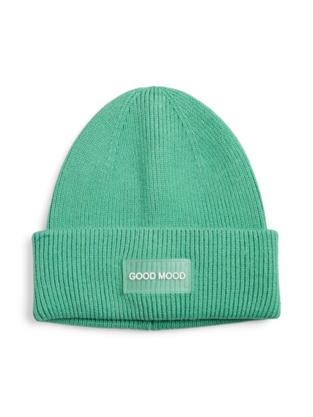 Mütze Pieces PCNolla Hood w. Patch Winter Green