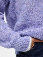 Pullover Pieces PCIvy Contrast Knit Baby Lavender