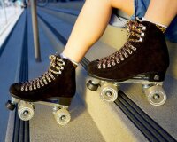 Rollschuhe Moxi Panther Black Suede