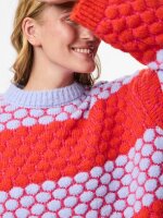 Pullover Pieces PCJanel LS O-Neck Knit Beetroot Purple/Honeycomb