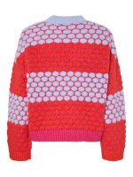 Pullover Pieces PCJanel LS O-Neck Knit Beetroot Purple/Honeycomb