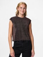 Top Pieces PCMaeve SL Tank Top Hot Fudge/Brown Lurex