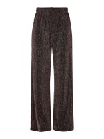 Hose Pieces PCMaeve HW Wide Pants Hot Fudge/Brown Lurex