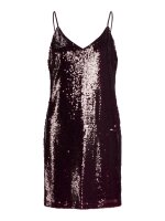 Kleid JJXX JXSia Sequin SL V-Neck Dress Cabernet