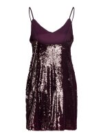 Kleid JJXX JXSia Sequin SL V-Neck Dress Cabernet