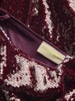 Kleid JJXX JXSia Sequin SL V-Neck Dress Cabernet