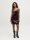 Kleid JJXX JXSia Sequin SL V-Neck Dress Cabernet