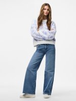 Pullover Pieces PCJudie LS O-Neck Short Knit Cloud Dancer/Baby Lavender
