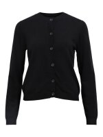 Cardigan Object OBJThess L/S Short Knit Black