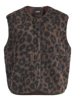 Weste JJXX JXVera Teddy Vest Seal Brown/Leopard