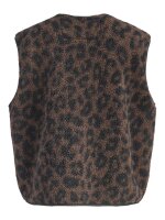 Weste JJXX JXVera Teddy Vest Seal Brown/Leopard