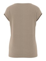 Shirt Pieces PCBillo Tee Lurex Stripes Greige