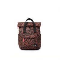 Rucksack Roka Canfield Small Recycled Canvas Leopard Print