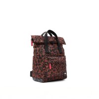 Rucksack Roka Canfield Small Recycled Canvas Leopard Print