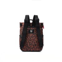 Rucksack Roka Canfield Small Recycled Canvas Leopard Print