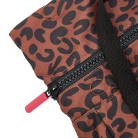 Rucksack Roka Canfield Small Recycled Canvas Leopard Print