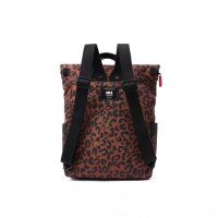 Rucksack Roka Canfield Medium Recycled Canvas Leopard Print