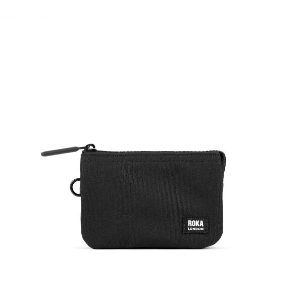 Portemonnaie Roka Carnaby Recycled Canvas Small All Black