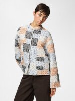 Jacke Pieces PCRikke Quilted Jacket Cloud Dancer/Patchwork