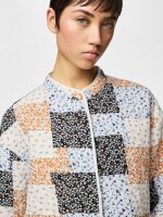 Jacke Pieces PCRikke Quilted Jacket Cloud Dancer/Patchwork