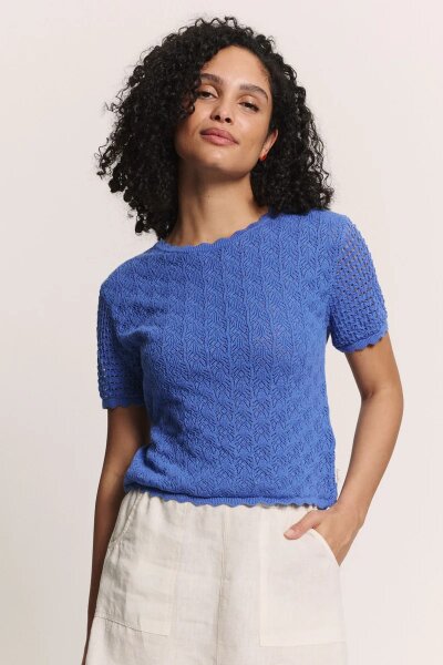 Pullover Tranquillo Emmaa Bio Baumwolle Baja Blue