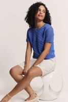 Pullover Tranquillo Emmaa Bio Baumwolle Baja Blue