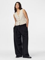 Weste Pieces PCVinsty Short Vest Silver Lining