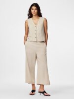 Weste Pieces PCVinsty Short Vest Silver Lining