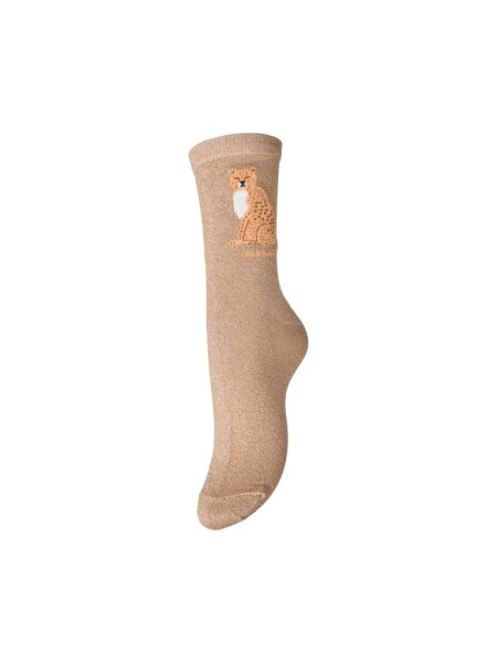 Socken Pieces PCSebby Animal Sock Natural/DTM Lurex