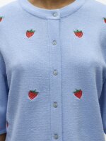 Cardigan Object OBJThess 3/4 sleeve Serenity/Strawberry