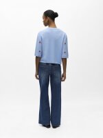 Cardigan Object OBJThess 3/4 sleeve Serenity/Strawberry