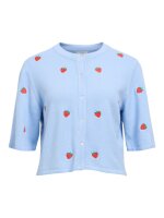 Cardigan Object OBJThess 3/4 sleeve Serenity/Strawberry