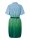 Kleid Pieces PCBibiane SS Short Dress Mint Green/Blue