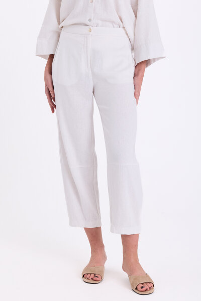 Hose Freequent FQLava Pant Barrel Brilliant White